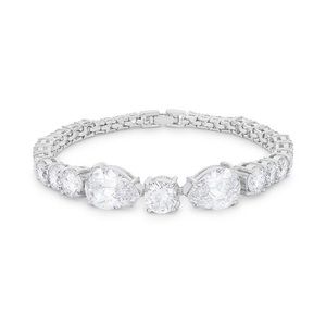 Elegant Pear/Round Cubic Zirconia Tennis Bracelet
